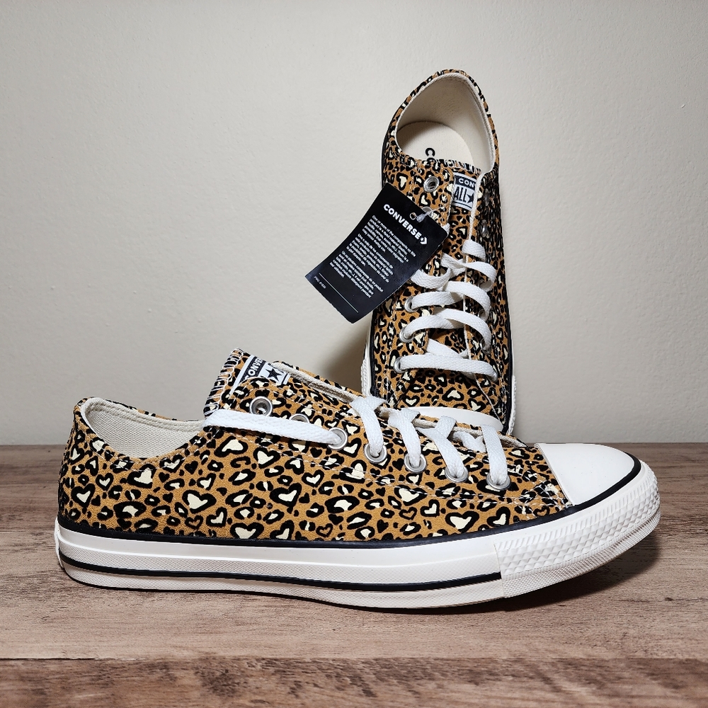 Converse Chuck Taylor All Star OX Low Leopard Gold Mens Shoes Size 9.5